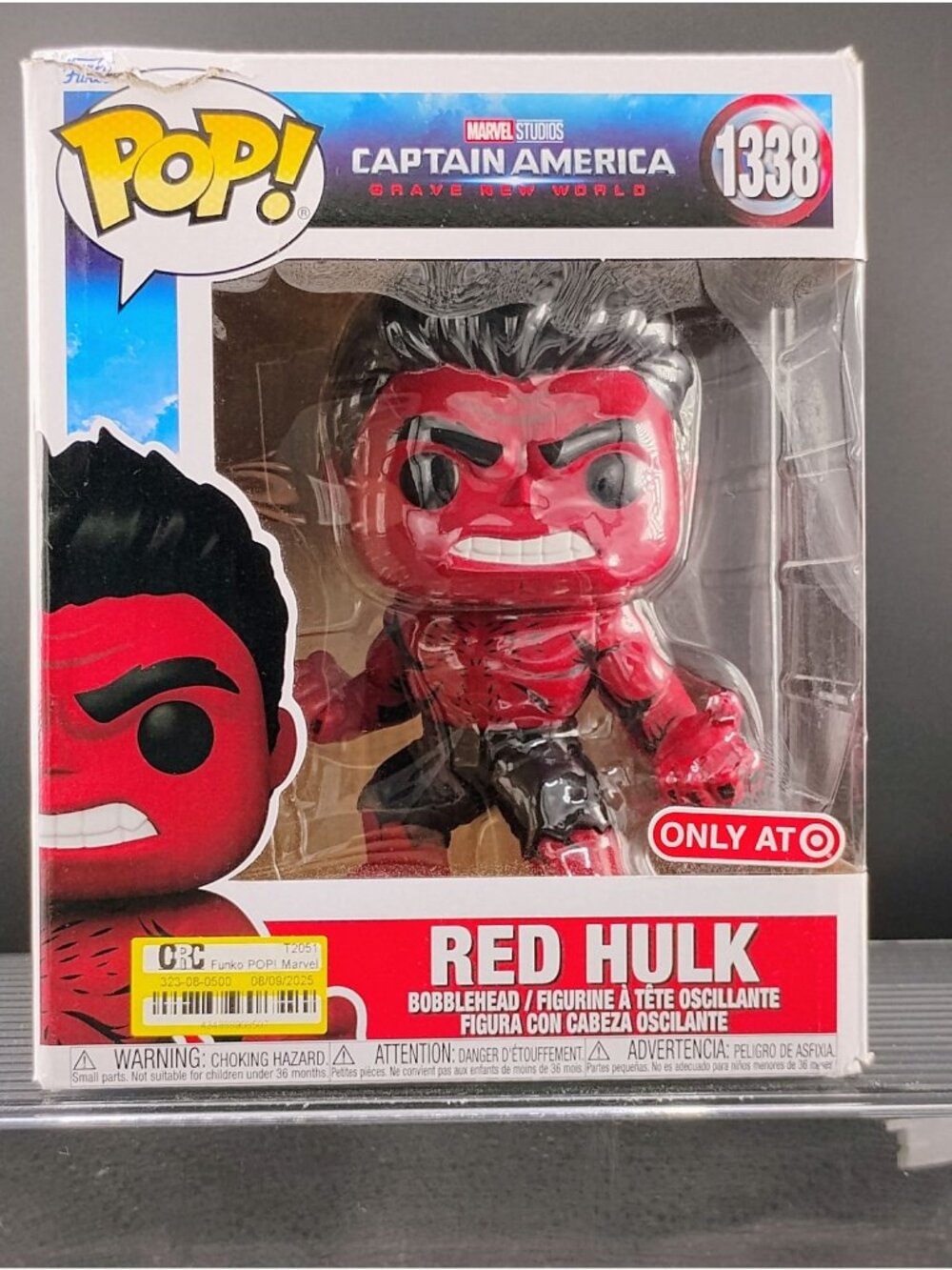 Funko Pop Marvel Red Hulk 1338 Captain America Grave New World Exclusive New
